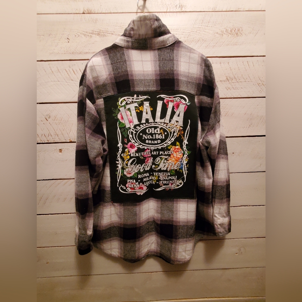 Upcycled / Repurposed Flannel Shirt